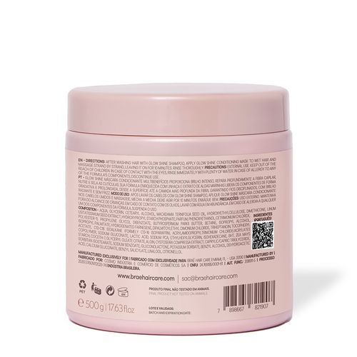 Braé Glow Shine - Máscara Brilho Radiante 500g