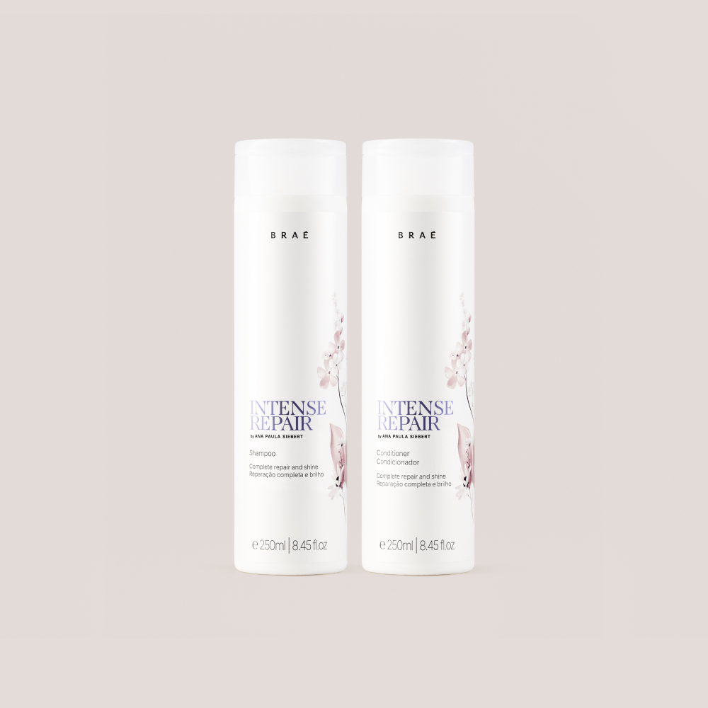 KIT Shampoo + Condicionador Intense Repair Braé by Ana Paula Siebert KIT Shampoo + Condicionador Intense Repair Braé by Ana Paula Siebert