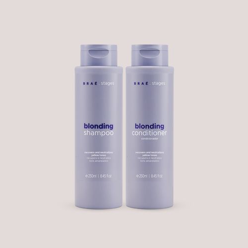 Kit Cabelo Loiro Braé Stages Shampoo + Condicionador