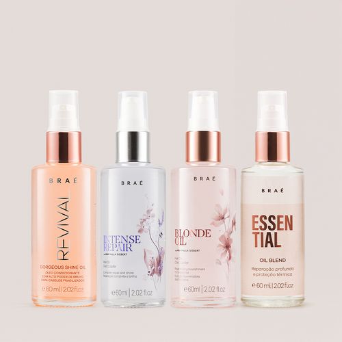 Kit 4 Óleos - Revival + Intense + Blonde Oil + Essential