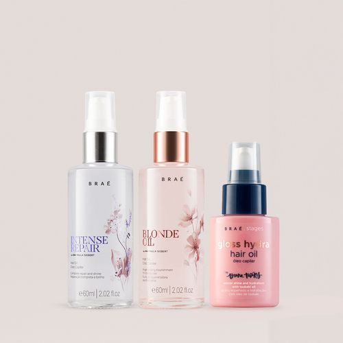 Kit 3 Óleos - Intense + Hydra + Blonde Oil