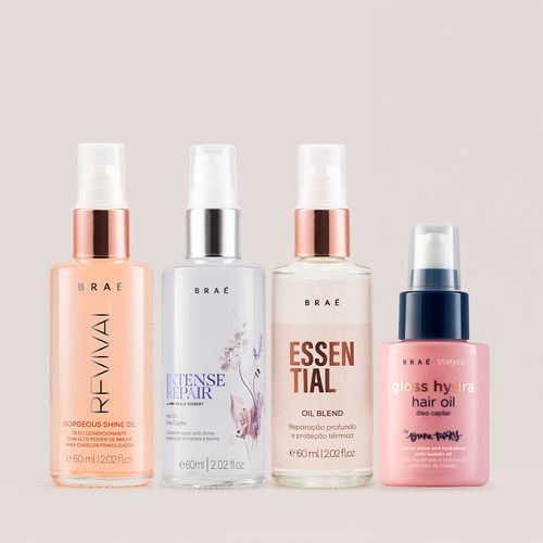 Kit 4 Óleos - Revival + Essential + Intense + Hydra