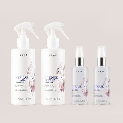 Kit Intense Repair 2 Fluidos Reparador & 2 Óleos Capilar